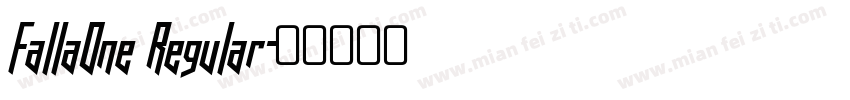 FallaOne Regular字体转换